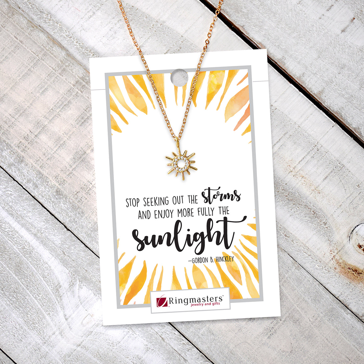Sunlight Necklace - Dainty Sunshine Charm