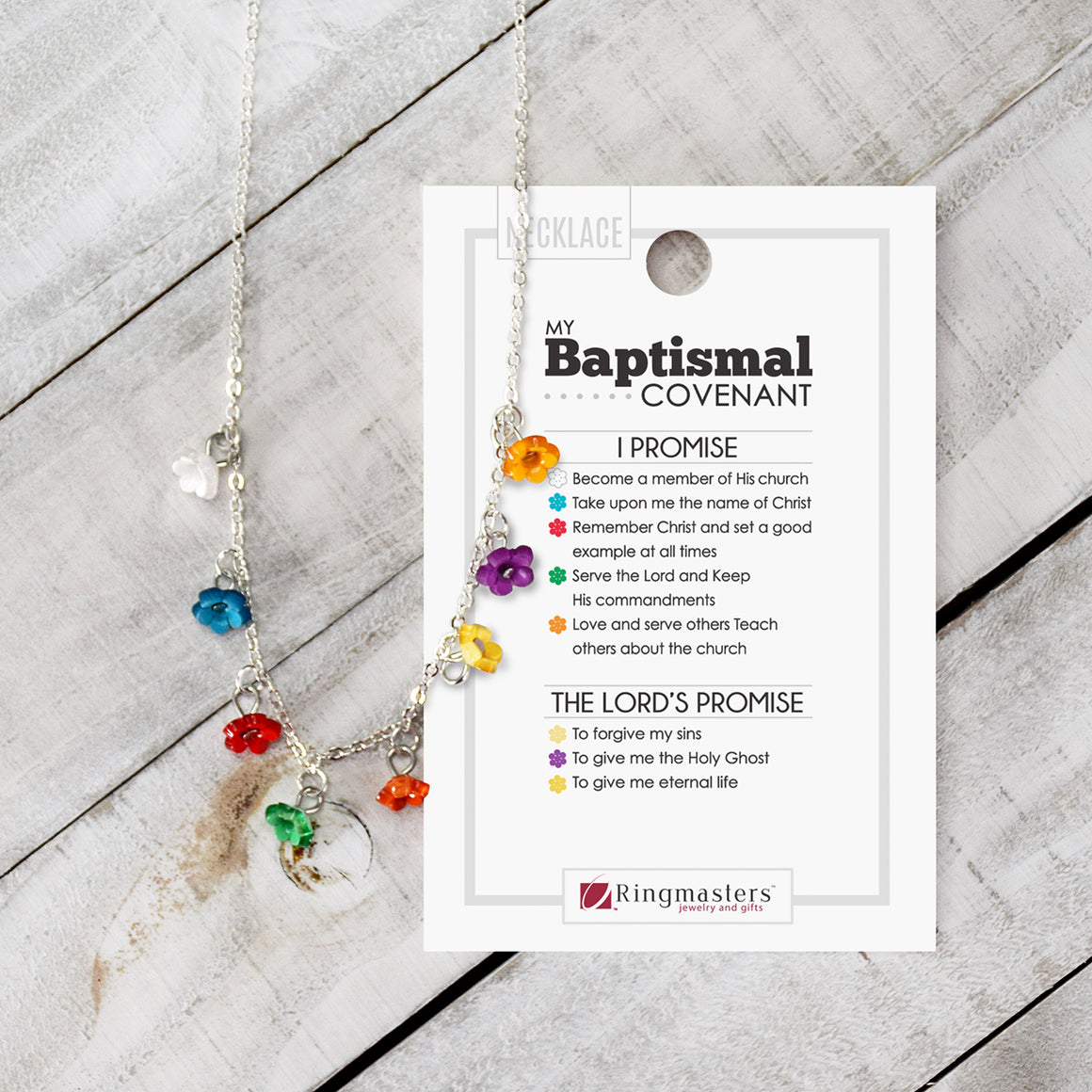 Baptism Covenants Blossoms Necklace or Bracelet