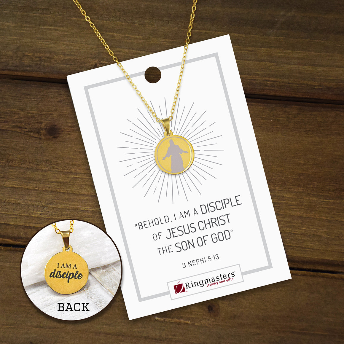 I am a Disciple of Jesus Christ 2024 Youth Theme Disciple Necklace for The Church of Jesus Christ of Latter-day Saints