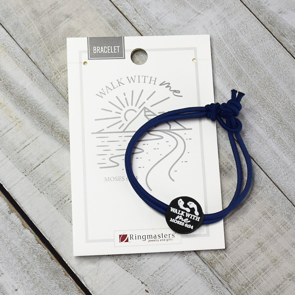 Walk With Me 2026 Youth Theme Waxed Cord Bracelet for The Church of Jesus Christ of Latter-day Saints