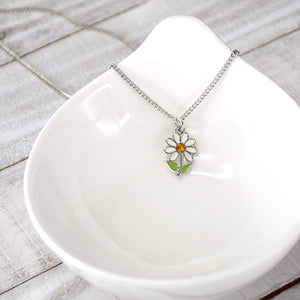 Laugh Daisy Necklace - Silver Finish