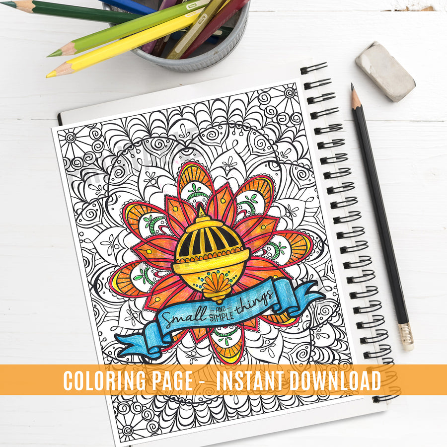 Liahona Coloring Page - Instant Download