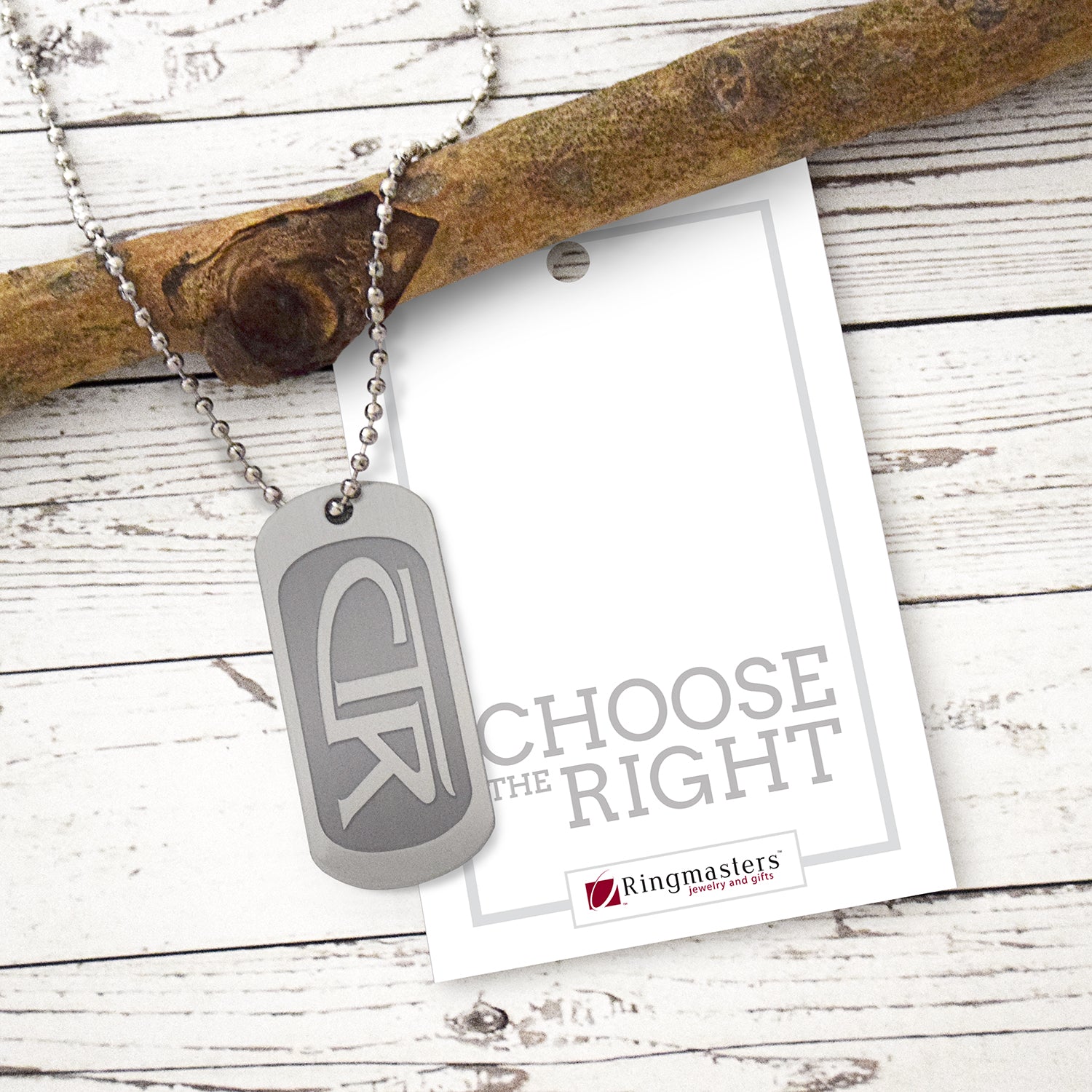 CTR or Choose The Right - Regular Size Dog Tag