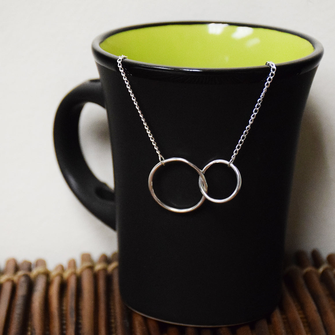 Grateful Spirit Necklace - Interlocking circles Necklace