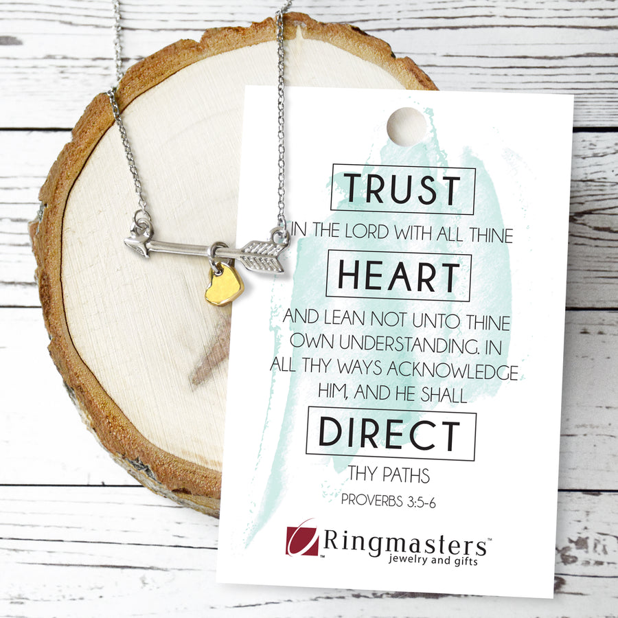 Trust In The Lord - Arrow Necklace