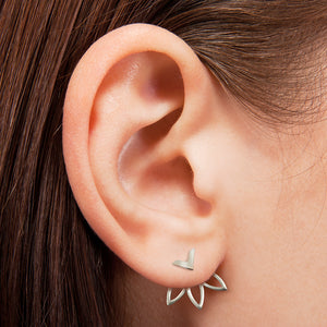 Never Give Up Ear Jacket Earrings