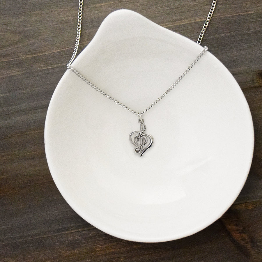 Song of the Heart - Silver Finish Necklace