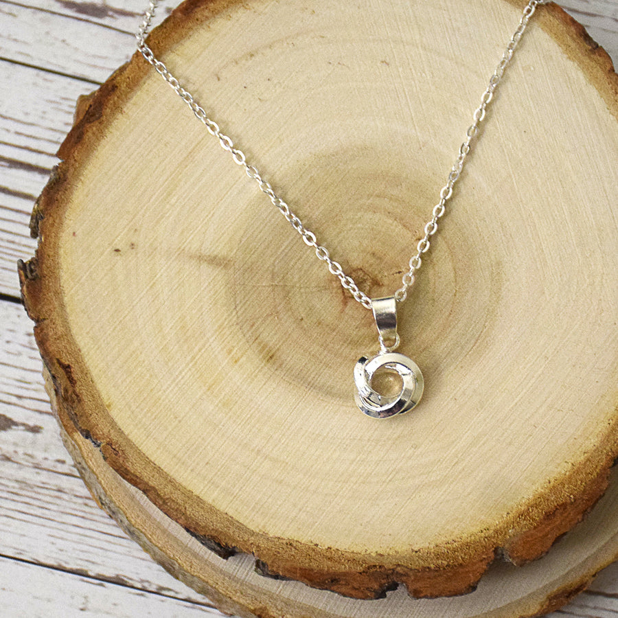 Harmony Knot Necklace - Silver Finish