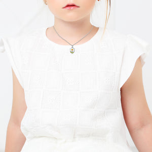Laugh Daisy Necklace - Silver Finish