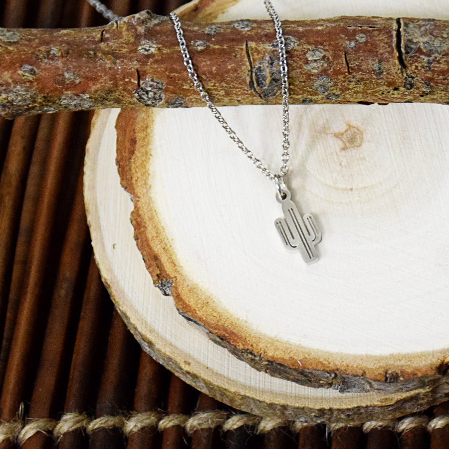 Be A Cactus Dainty Necklace (Gold or Silver)