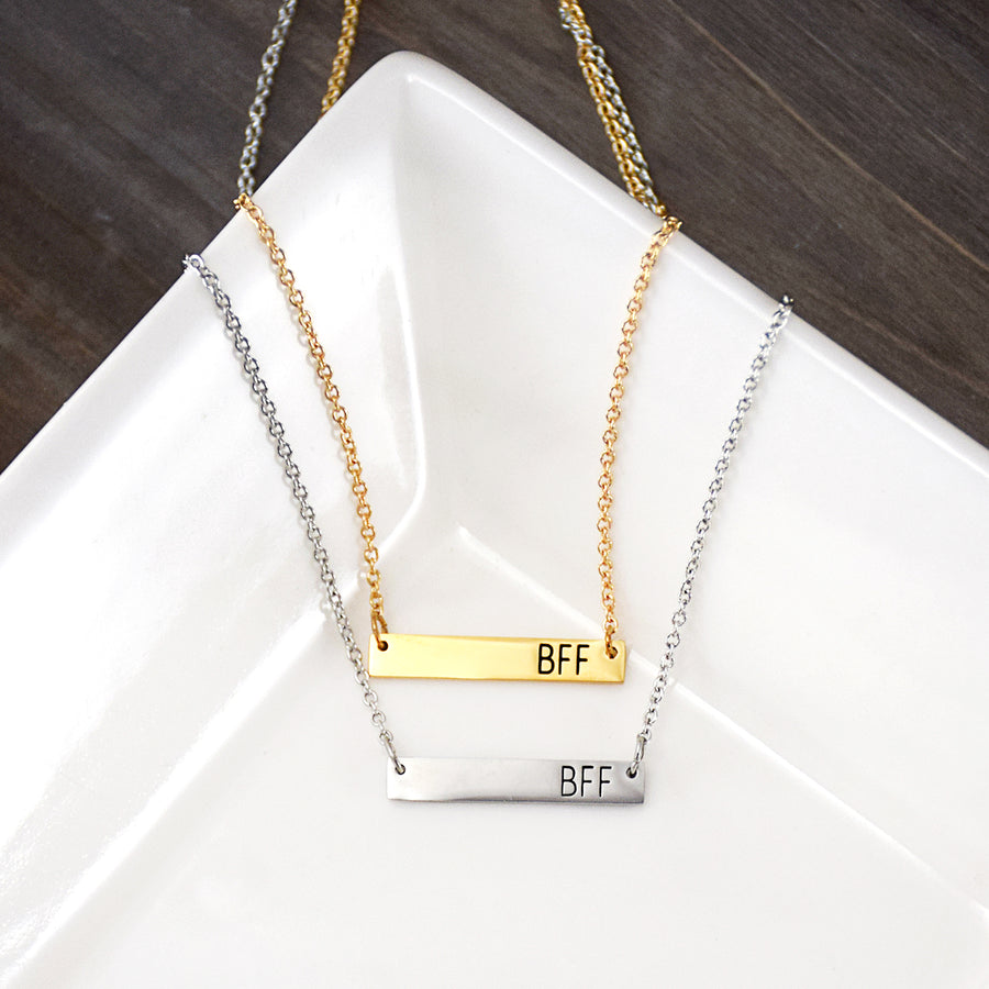 Good Friends Bar Necklace Set - Best Friends Necklace Set