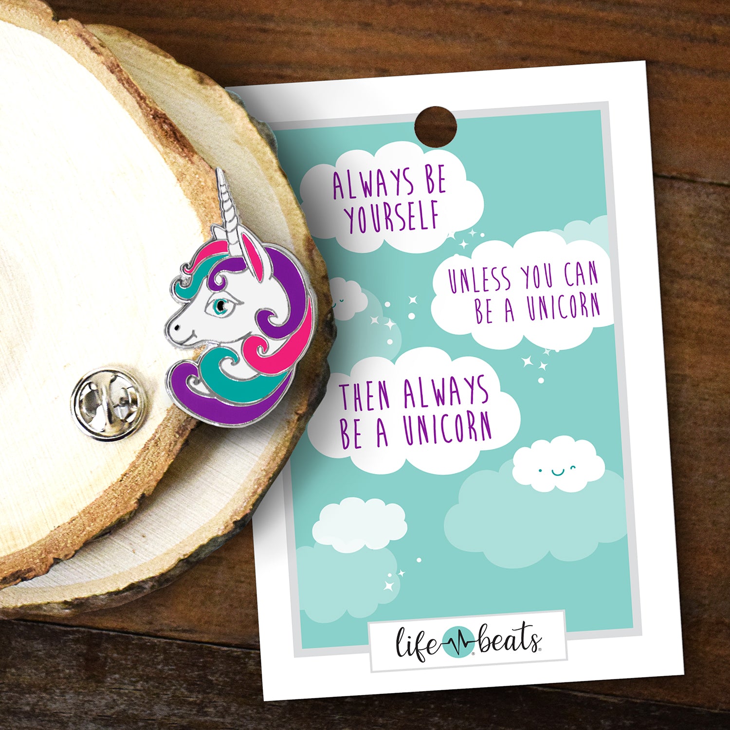 Be Yourself Unicorn Pin