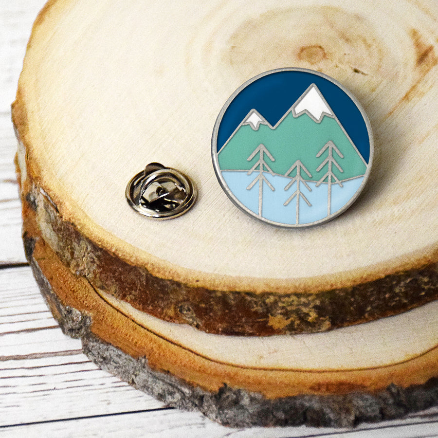 Faith Can Move Mountains Enamel Pin