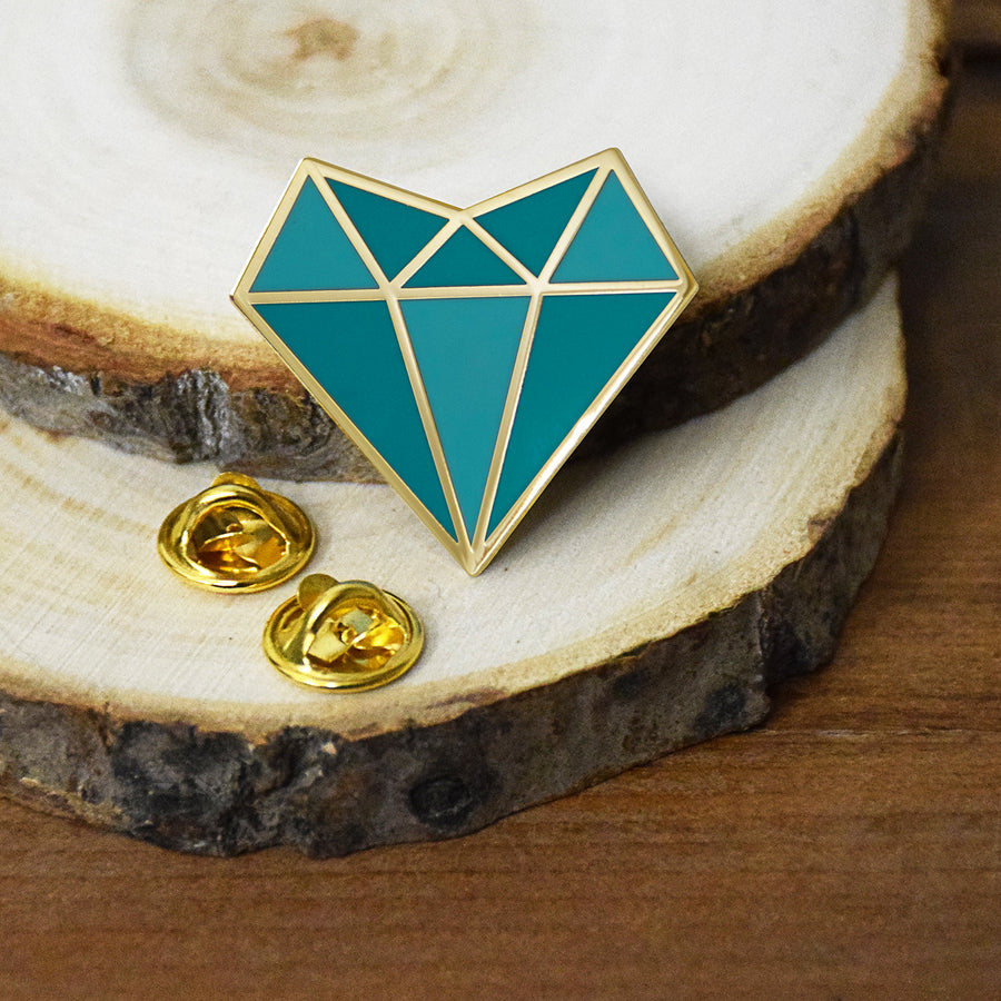 Self Love Diamond Heart - Enamel Pin