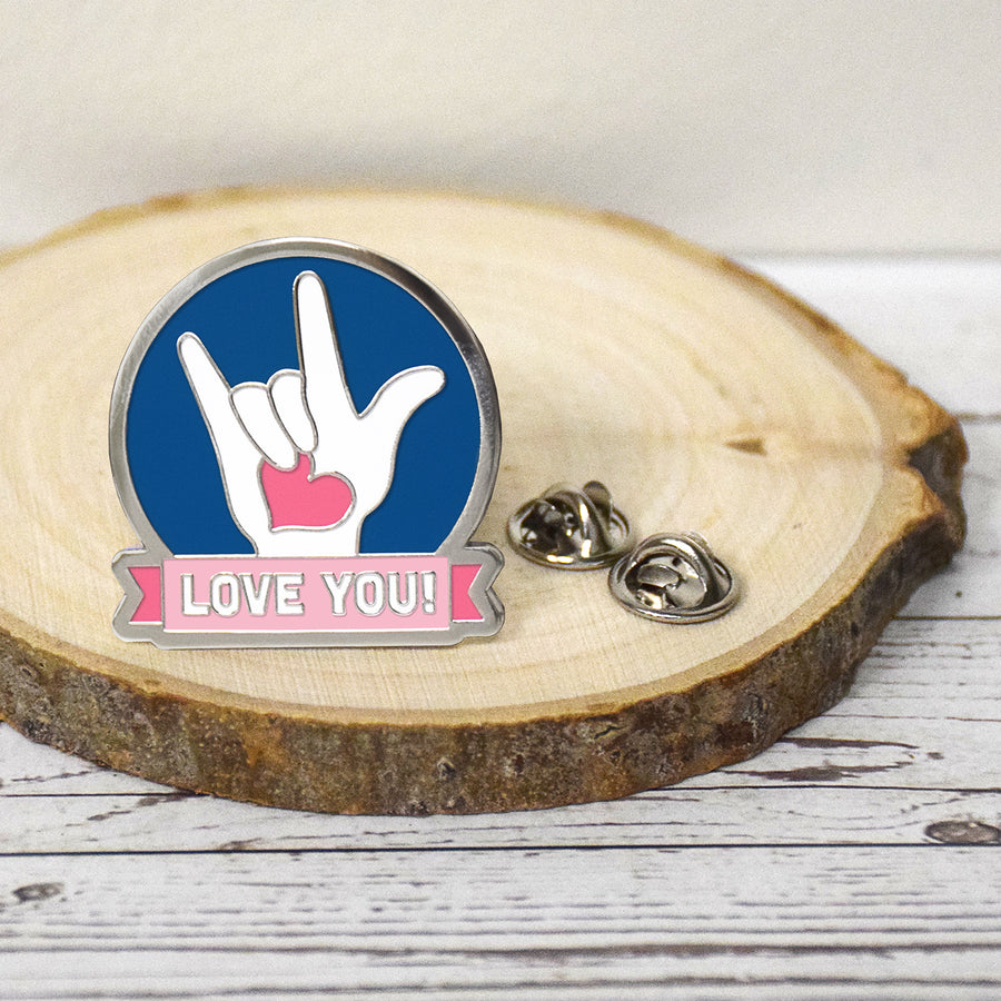 Love You - ASL or American Sign Language Enamel Pin