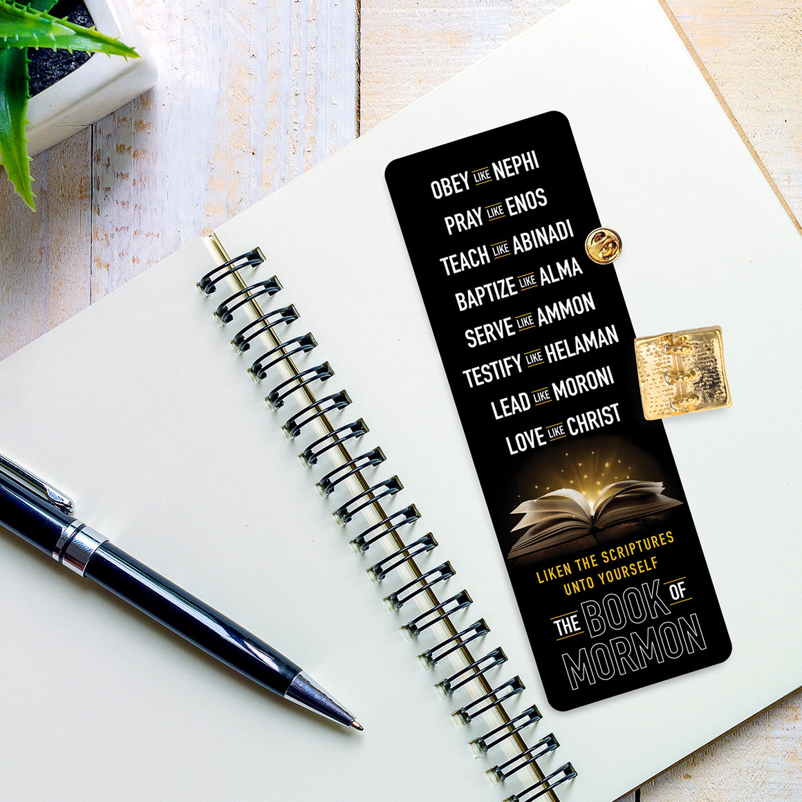 Liken The Scriptures Unto Yourself Pin & Bookmark