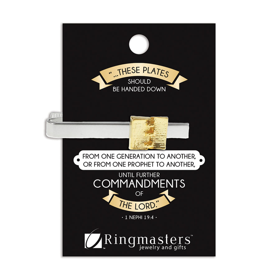 Golden Plates Tie Bar