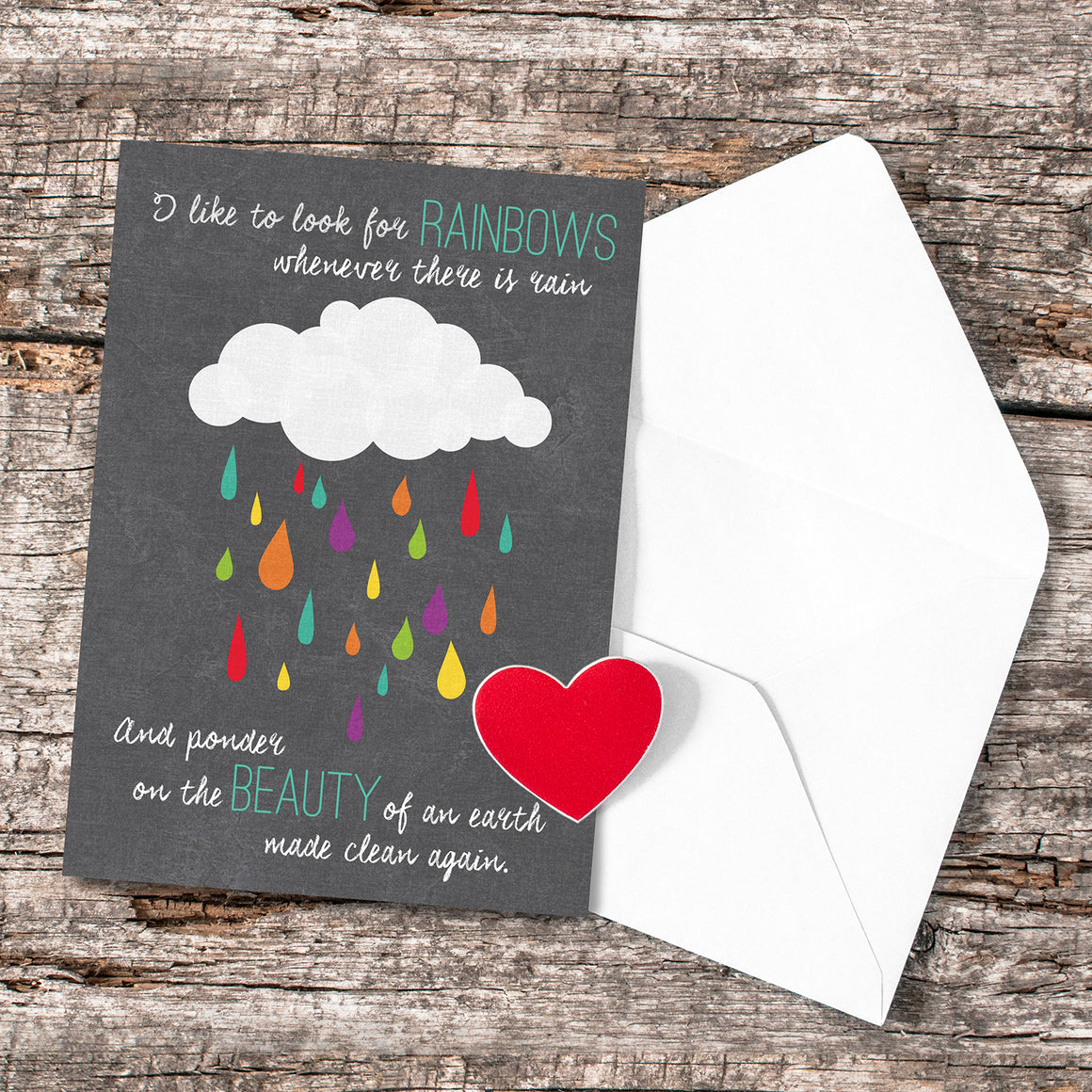 Baptism Rainbow Greeting Card